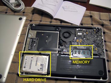 white macbook hard drive replacement